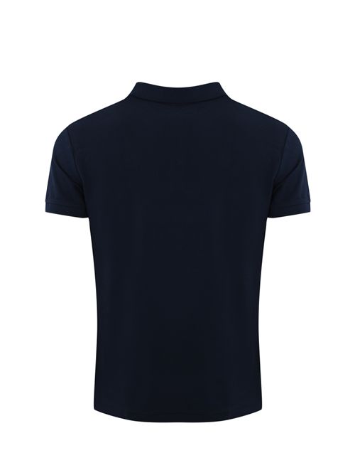 Polo tre bottoni in cotone con logo Navy POLO RALPH LAUREN | 710941439003